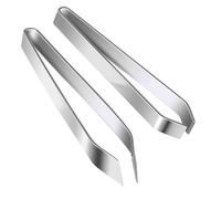 Fish Bone Tweezers Set, 2 Styles Stainless Steel Flat & Slant Pliers Remover for Salmon, Trout, Chicken & More - Professional Pin Bone & Feather Removal Tool for Kitchen Cooking