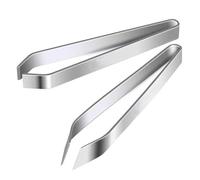 Fish Bone Tweezers Set, Professional Stainless Steel Flat and Slant Pliers Remover Set for Cooking Kitchen Salmon Trout, 2 Styles