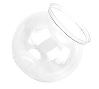 Fish Bowl, Betta Fish Tank Goldfish Tank Round Crystal Clear Plastic Small Fish Bowl Impact Resistant Gallon Aquarium Fish Tank for Desk Bookshelf (mini size)