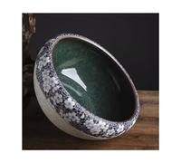 Fish Bowl Ceramic Fish Tank Handmade Flower Pot Desktop Fish Tank Turtle Tank Suitable for Living Room, Office and Study Room, Etc. Aquarium, B-M