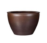 Fish Bowl Ceramic Koi Goldfish Tank Brown Courtyard Door Fish Tank Water Lily Tank Lotus Tank Old-fashioned Large Water Tank Modern Fish Tank,S