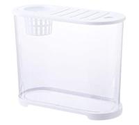Fish Bowl, Fish Tank, Goldfish Bowl, Fish Bowl Desktop Aquarium With Breathable Multifunctional Lid Small Fish Breeding Tanks(32cm*14.4cm*25cm)