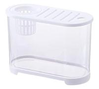 Fish Bowl, Fish Tank, Goldfish Bowl, Fish Bowl Desktop Aquarium With Breathable Multifunctional Lid Small Fish Breeding Tanks(32cm*14.4cm*16cm)