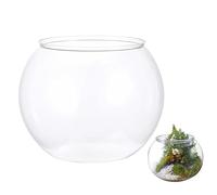 Fish Bowl - Mini Aquarium Clear Desktop Fish Tank | Small Space Saving Aquarium Container | Transparent Decorative Fishes Bowl For Gоldfish Betta Turtle Aquatic Plants