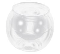 Fish Bowl Plastic Globe Desktop Ornament for Office Desk | Pet Material, Unbreakable Build, Unique round Profile for Home Display