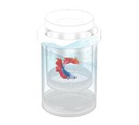 Fish Breeder Box - 14.3 x 9.3 cm Floating Fish Insulation Box | Betta Isolation Swallowing Box | Hatching Tank for Betta Shrimp, Guppy Hatchy Incubato