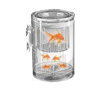 Fish Breeder Box, Aquarium Baby Separator, 4.57x3.15in Acrylic Incubator Tank, Clear Transparent Design, Suction Cup Mount for Betta, Guppy, Killifish, Shrimp Care