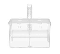 Fish Breeder Box For Aquarium Transparent Incubator Container | Double-Chamber Fish Tank Isolation Box for Guppy Fry Betta Shrimp Saltwater Live Food Culturing Specimen Observation