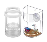 Fish Breeding Box, Baby Fish Separator for Tank, Aquarium Breeder Box, Plastic Fish Tank Accessory, Floating Hatchery Isolation Incubator for Shrimp Betta Guppy, Breeding Protection and Emergency Care