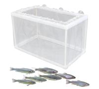 Fish Breeding Box - French Fries Hatch with Suction Cups | Nylon Mesh Aquarium Incubator | Fish Birth Tank Fish Nursery Insulation Box for Fish Nursery