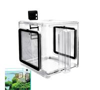 Fish Breeding Box - Transparent Isolation Chamber Aquarium Safety Divider | Haterner for Water Fry and Pregnant Fish - Gupppy Nursery Accessory, Separation