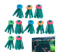 Fish Breeding Mops - Foam Nursery Disc Pack, Waterborne Fry Support Pad | Reusable Mat for Fry Protection, Versatile Basket for Snails Turtles Breeding Tanks, Effective Reproducible Nursery Accessory