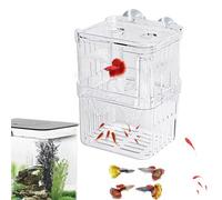 Fish Breeding Tank - Adjustable Aquarium Nursery, Hatchery Box | Multi Use Breeder Box, Spawning Enclosure for Aggressive or Injured Fish, Incubator Container, 4.92x2.76x2.76 Inches