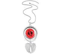 fish brush japan Pendant Angel Wings Rotating Necklace Jewelry