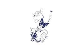 Fish Butterfly Temporary Tattoo,Lasts To 15 Days Waterproof Semi Permanent Sticker.(07)
