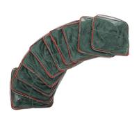 Fish Cage 10 Pcs Shrimp Net Rectangular Foldable Nylon Mesh for Crab | Large Capacity Outdoor Fishing Use, Steel Frame with Red Finish, Double Zipper Pocket, Random Color