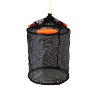 Fish Cage, Foldable Fish Mesh Protector with Drawstring, Fishing Net Bag, Portable Floating Net Bag, Fishing Equipment for Reservoirs, Lakes, Ditches and Streams, 32 x 38 cm, Consulte la descripción