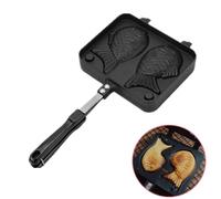 Fish Cake Waffle Frying Pan, Double Non-Stick Fish Shaped Dessert Waffle Cake Maker, Taiyaki Maker Cake Mold Pan for Kitchen Cake Tools