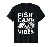 Fish Camp Vibes Fishing Camping Shirt Outdoors Lake Trip T-Shirt