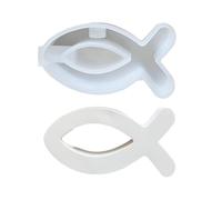 Fish Candle Mould - Silicone Candle Mould, Durable, Reusable Craft Mould, Smooth Detail Design, Artistic Candle Base Mould to Create an Elegant Table Decoration in the Shape of a Wedding