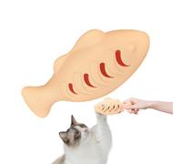 Fish Cat Toy - Silicone 118.6 x 57 x 47.2 mm | Self-Regulating Aquatic Shaped Chewer, with Catnip Scented Kitten Teaser, Interactive Biting Fun Pet Accessories | For Indoor Use