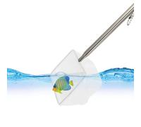 Fish Catchers Net - Stainless Steel Telescopic Pole With Foldable Mesh Net | 3D Floating Fisherman Net, Portable Conveyor Equipment For Pond Fishing, Recovery Of Fish