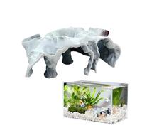 Fish Cave - 1 Aquarium Away, Fish Shelter | Aquarium Tunnel Cave - Tank Decoration For Cichlid, Clown Loach & Kuhli Loach, Reptile Owners Can Utilize This Product To Craft Stimulating Environment