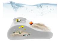 Fish Cave | Fish Cave for Aquarium,Rest Shrimp Shelter Tunnel Decorations Protection Reptile Enclosures for Freshwater Turtle Habitats Terrariums