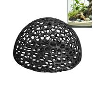 Fish Cave for Aquarium, Betta Tunnel Decorations, Realistic Hollow Fish Cave Stone for Shrimp Betta Reptile Vivarium Habitat Enhancement