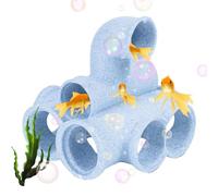 Fish Cave Small | Porous Betta Fish Tank Decor,Shrimp Hiding Place,for Hobbyists Beginners Home Office Restaurant Hotel Stores Shops Meeting Room