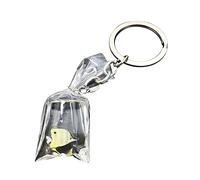 Fish Charm Keychain Fish Water Bag Charms Tropical Fish Key Ring Bag Pendant Decors Key Ring Bracelet Wallet (C, One Size)