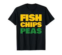 Fish Chips Peas Great British Food Favourite - Chippy Tea T-Shirt