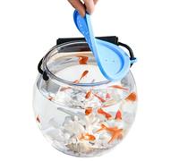 Fish Container, Transparent Bait Buckets For Fishing, Leak-Proof Storage Box For Tournament Catch Weighing Live Bait Preservation