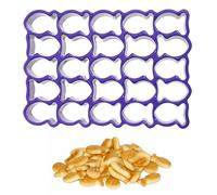 Fish Cookie Cutter, 25 Cavity Mini Plastic Gold Fish Cookie Cutters Mold Plastic Tiny Treats Baking Mold Non-Stick Dough for Baking
