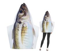Fish Costume,Unisex Cosplay Costume - Carnival Dress Up, Fish Suit Suit Provides A Soft Touch And Stay Ultra-realistic Fish Pattern Mimics Authentic And Nice Detail, Making It Feel