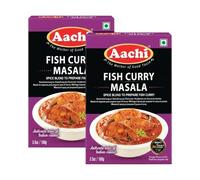 Fish Curry Masala 100g FromAachi Authentic South Indian Fish Spice Blend Traditional Indian Seafood Curry Seasoning, Aromatic Masala Pack of 2