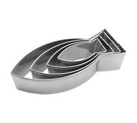 Fish Cutter, 4 Pieces Stainless Steel Cookie Cutter, Baking Moulds for Sea Creatures, Sandwich Moulds in the Sea, Cute Biscuits for for Kitchen Fun Baking Projects