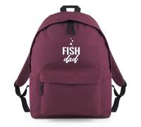 Fish Dad Ocean Sea Bubbles Backpack Rucksack 18L Bag - 42 x 31 x 21cm