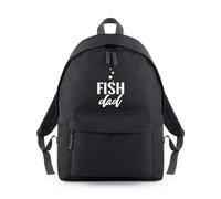 Fish Dad Ocean Sea Bubbles Backpack Rucksack 18L Bag - 42 x 31 x 21cm