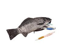 Fish Design Pencil Pouch - Fish Theme Pen Holder, Novelty Stationery Bag | Kids School Office Supplies with Functional Zipper Pen Case, a, 12,2 x 5,5 pouces, Modern