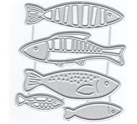 Fish Die Cuts Stencil, Metal Template Moulds Cutting Dies Cut Stencils for DIY Scrapbooking Photo Album Decorative Embossing Paper Dies for Card Making Templated (ZC348)