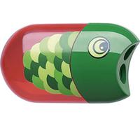 Faber Castell 183525"Fish" Double Hole Sharpener with Eraser -