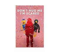 FISH DRAGATE Don't Hug Me I'm Scared 3 Canvas Poster Wall Art Decor Print Picture Paintings for Living Room Bedroom Decoration Unframe-style 12x18inch(30x45cm)