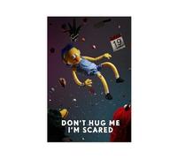 FISH DRAGATE Don't Hug Me I'm Scared 4 Canvas Poster Bedroom Decor Sports Landscape Office Room Decor Gift Unframe-style 12x18inch(30x45cm)