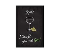 FISH DRAGATE Gym I Thought You Said Gin Canvas Poster for Living Room Office Home Decor Modern Wall Art Gift Frameless 12x18inch(30x45cm)