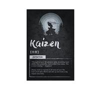 FISH DRAGATE Japanese Concepts Kaizen 1 Canvas Poster Wall Art Decor Print Picture Paintings for Living Room Bedroom Decoration Unframe-style 12x18inch(30x45cm)