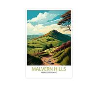 FISH DRAGATE Malvern Hills Travel Landscape Canvas Poster Wall Art Living Room Aesthetic Bedroom Decor Frameless 12x18Inch(30x45cm)