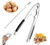 Fish DRAGATE nutcrackers for Nuts,nut Cracker,4 in 1 Nutcracker,Stainless Steel Walnut Cracker with Non-Slip Handle,with a Fork Walnut Tongs,Opening Tool for Nutcracker, Pecans and Seafood