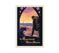 FISH DRAGATE The Hunchback Of Notre Dame Victor Hugo Literary Classics Poster Canvas Poster Wall Art Decor Print Picture Paintings for Living Room Bedroom Decoration Unframe-style 12x18inch(30x45cm)