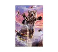 FISH DRAGATE The Meow Cat Poster 2 Canvas Poster Wall Art Decor Print Picture Paintings for Living Room Bedroom Decoration Unframe-style 12x18inch(30x45cm)